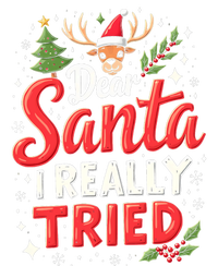 Dear Santa I Really Tried Christmas Family Matching Pyjama T-Shirt