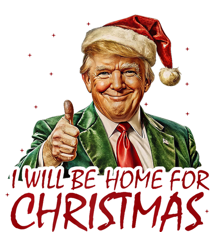 Trump I Will Be Home For Christmas Ladies Essential Flowy Tank