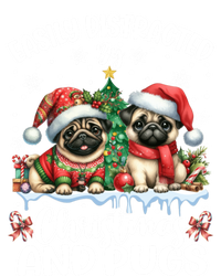 Easily Distracted By Christmas And Pug Dogs Santa Christmas Gift Tall Sweatshirt