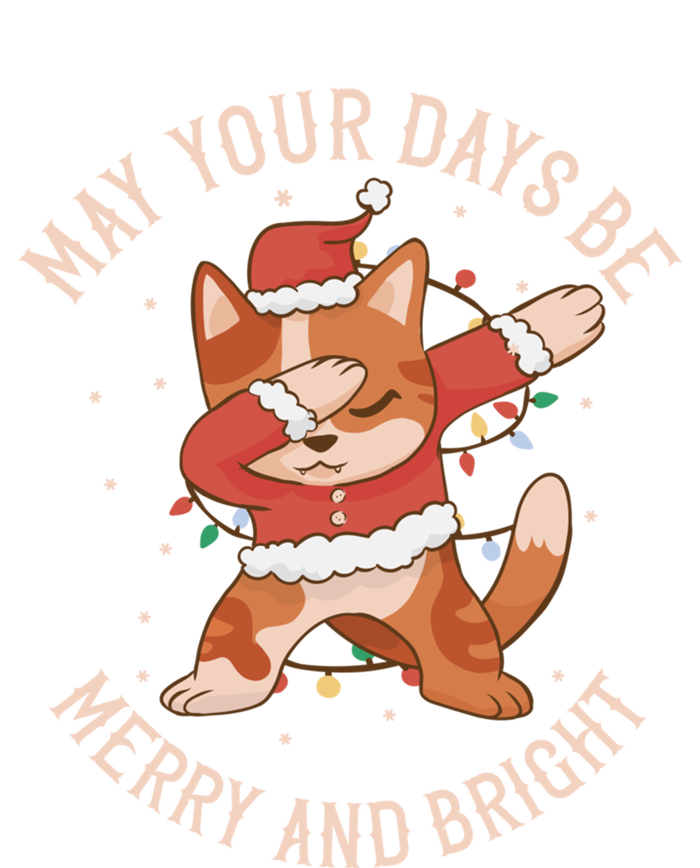 Funny Dabbing Cat Dancing To Christmas Music Gift T-Shirt