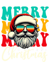 Merry Christmas Santa Face Retro Sunglasses Vintage Humor Funny Gift T-Shirt