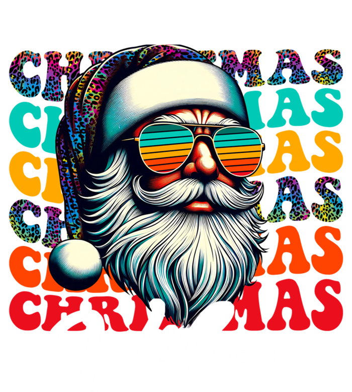 Merry Christmas Santa Face Retro Sunglasses Vintage Humor Gift T-Shirt