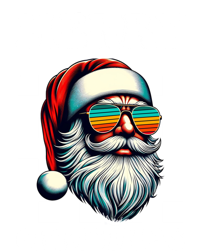 Merry Christmas Santa Face Retro Sunglasses Vintage Humor Cute Gift Sustainable Beanie