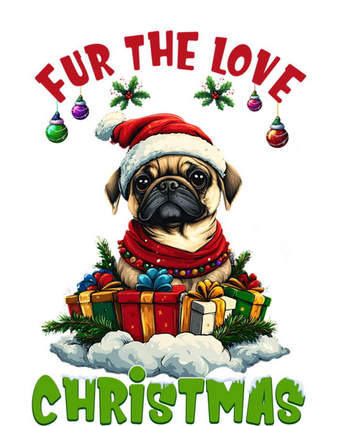 Pug Christmas Tree Lights Decorations Dog Lover Xmas Funny Gift Canvas