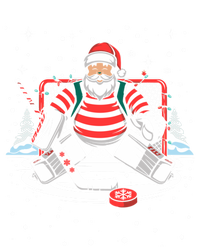 Hockey Player Xmas Lights Santa Playing Hockey Christmas Gift Hoodie