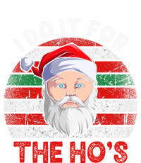 I Do It For The Ho’S Santa Inappropriate Christmas Cute Gift Striped Beanie with Solid Band