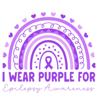 I Wear Purple For Epilepsy Awareness Purple Rainbow Epilepsy Women's Strappy Tank