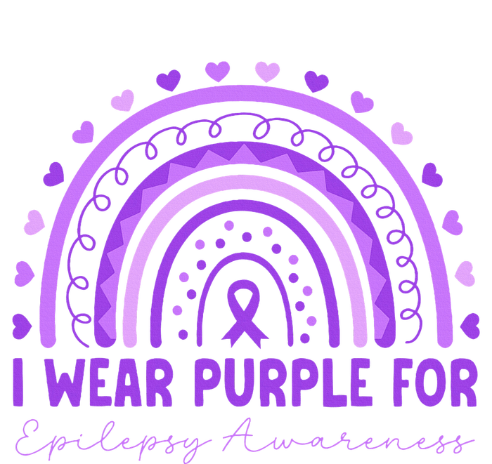 I Wear Purple For Epilepsy Awareness Purple Rainbow Epilepsy Women's Strappy Tank