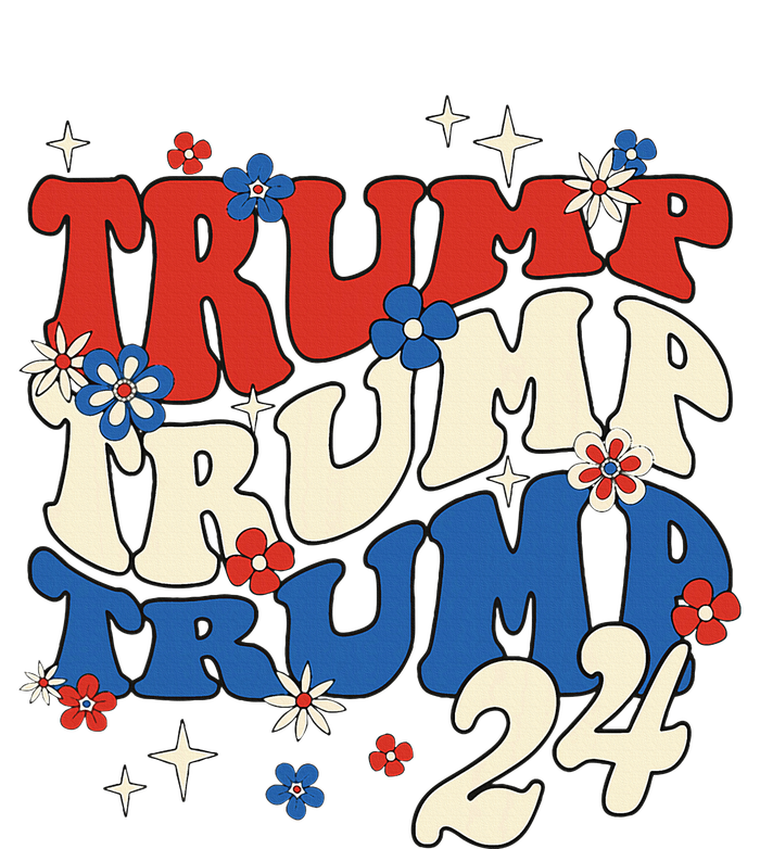 President Trump 24 2024 Groovy Retro USA-Made Doggie Bandana