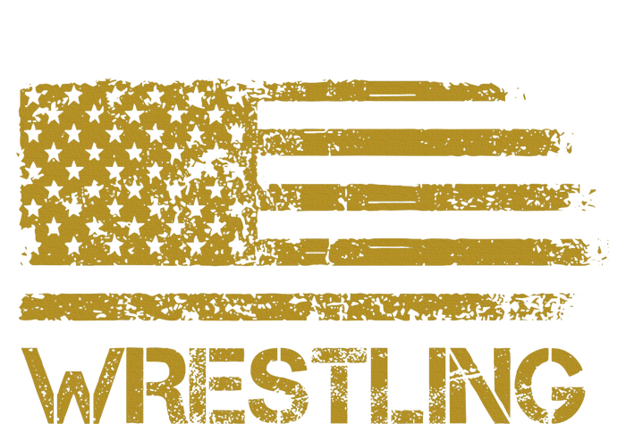 Wrestling Wrestler American Usa Flag Patriotic Vintage T-Shirt