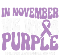 Support Squad Epilepsy Awareness In November We Wear Purple Kids T-Shirt