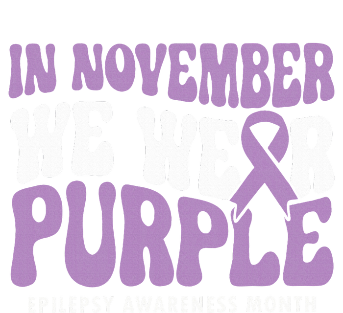 Support Squad Epilepsy Awareness In November We Wear Purple Kids T-Shirt