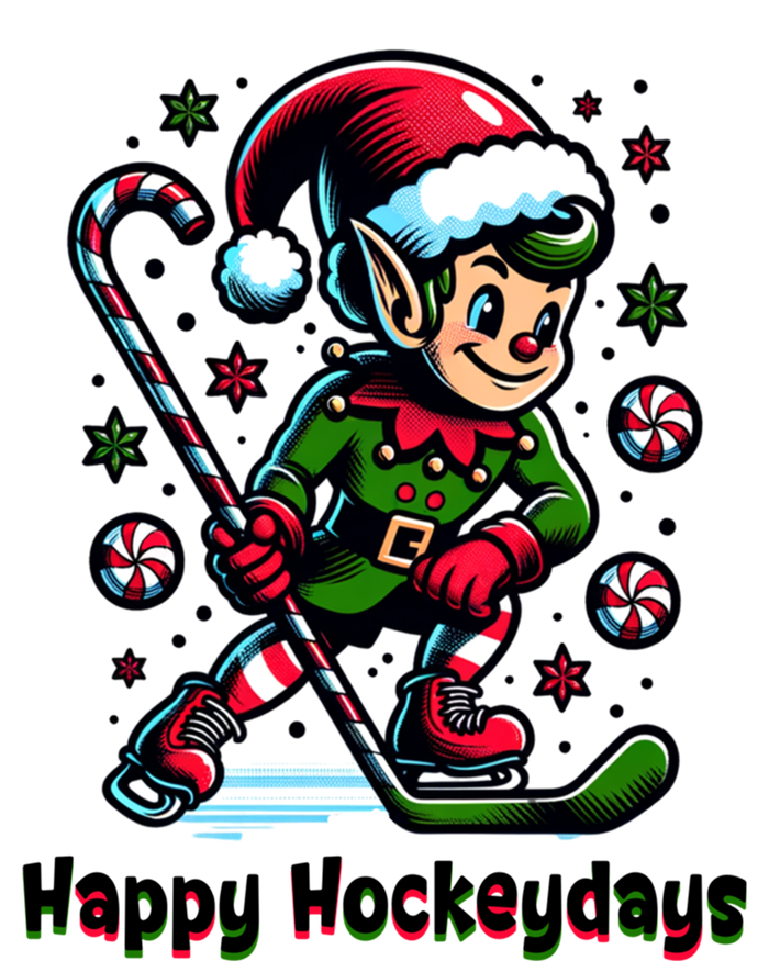 Ice Hockey Christmas Funny Elf And Sports For Xmas Holidays Gift T-Shirt