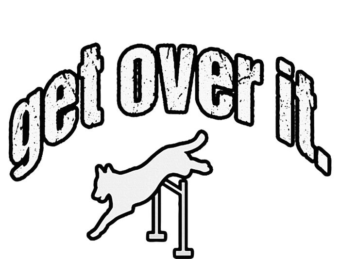 Get Over It Jumping Agility Dog Beer Stein