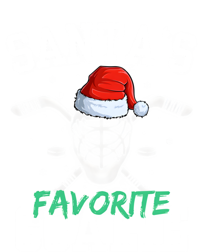 Ice Hockey Goalie Christmas SantaS Favorite Hockey Player Gift T-Shirt