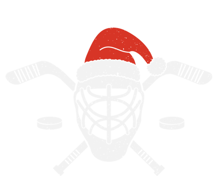 Ice Hockey Goalie Funny Christmas Santa Hockey Player Gift Women's T-Shirt