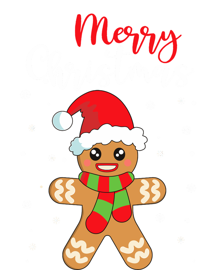 Merry Christmas Wo Girl Gingerbread Man Poster