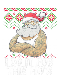 I Do It For The Hos Funny Inappropriate Christmas Santa Performance Long Sleeve Polo