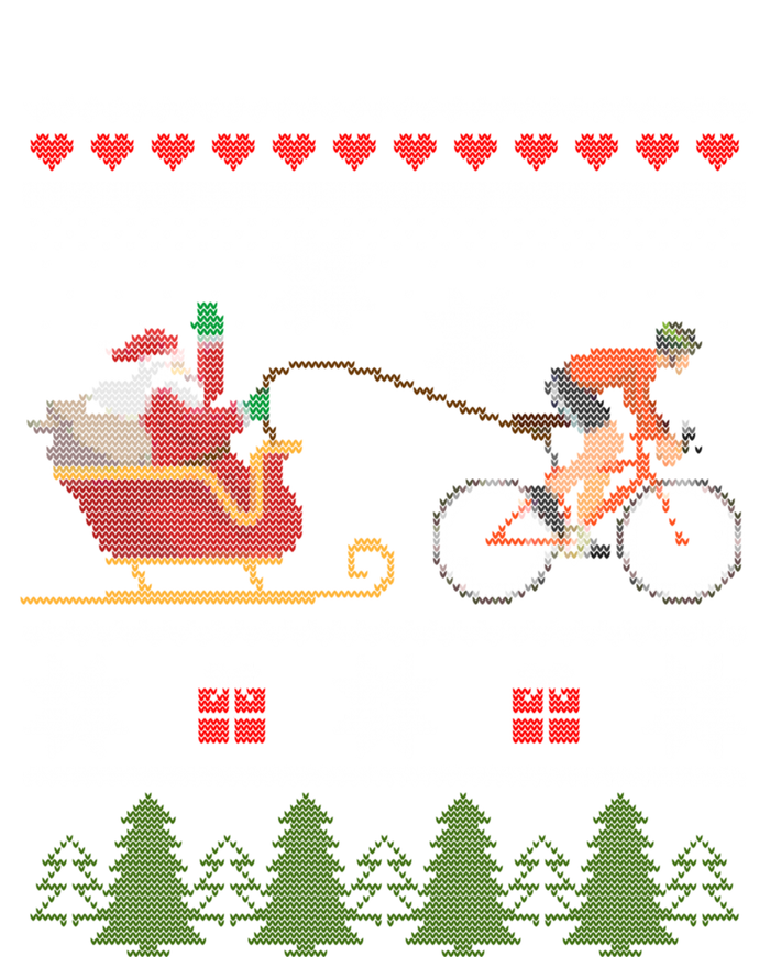 Bike Sledding Santa Sleigh Christmas Cycling Cute Gift T-Shirt