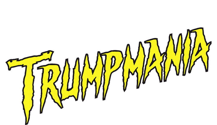 Trumpmania Funny Joke Humour Design Women's Knotted Racerback Tank