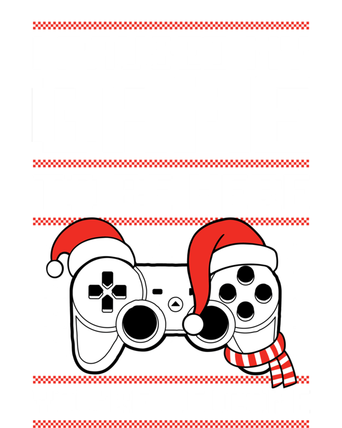 Paused My Game To Be Here Gift Ugly Christmas Video Gamer Gift T-Shirt