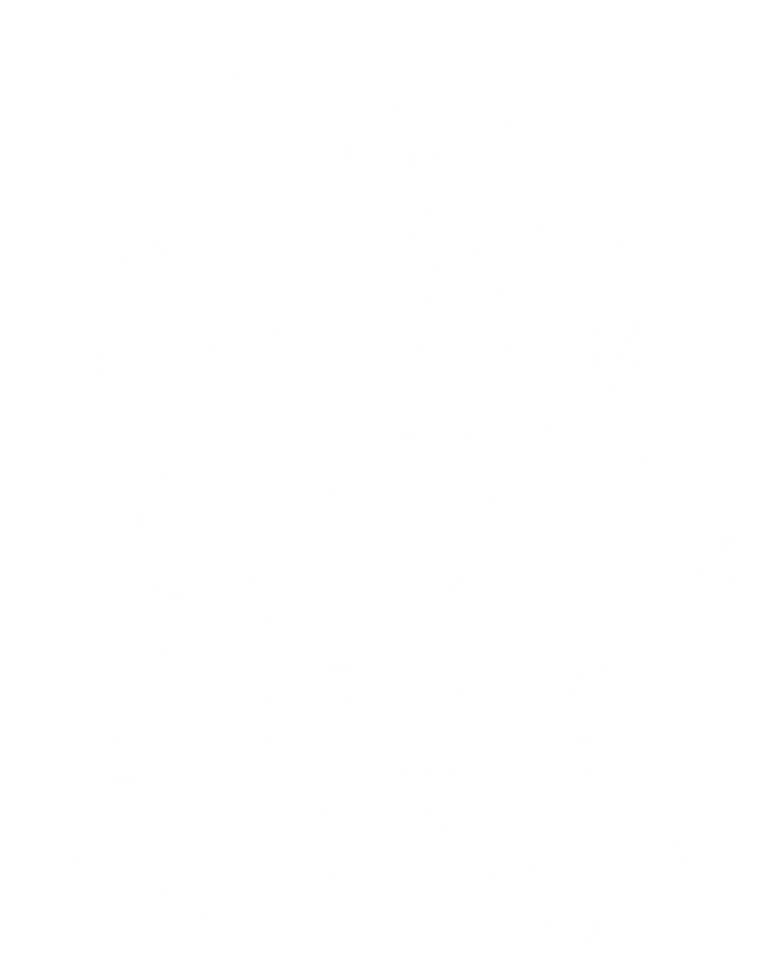 Retro The Best Way To Spread Christmas Cheer Is Singing Loud Meaningful Gift Women's Tri-Blend 3/4-Sleeve Raglan Shirt