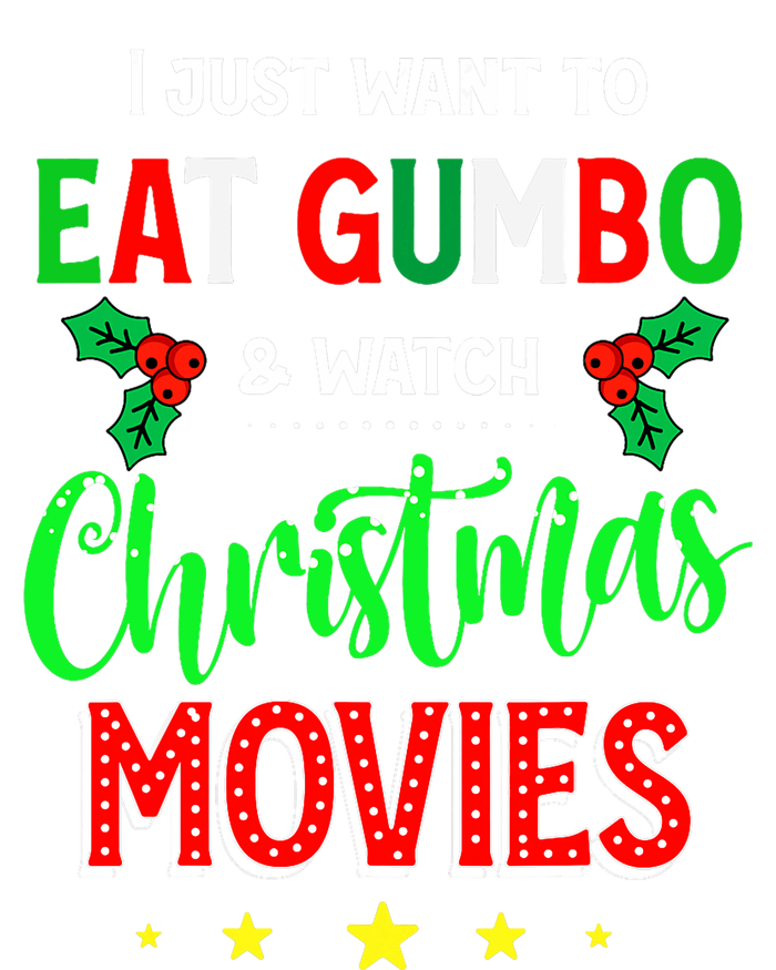 I Just Want To Eat Gumbo And Watch Xmas Movies Cajun Xmas Performance Sprint T-Shirt