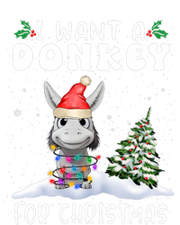 I Want A Donkey For Christmas Santa Hat Funny Xmas T-Shirt