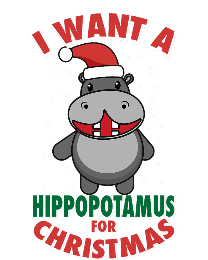 I Want A Hippopotamus For Christmas Xmas Lover Gift Women's Pullover Hoodie