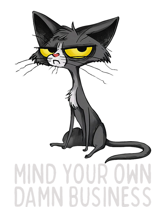 Waltz 2024 Mind Your Own Damn Business Cat Lady Funny Toddler Fine Jersey T-Shirt