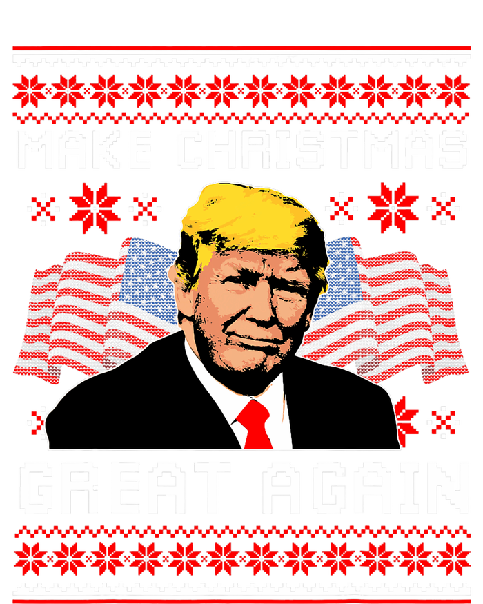 Make Christmas Great Again Trump Ugly Christmas Gift Baby Bodysuit