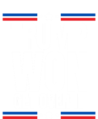 Trump Won Get Over It Patriotic Pro Trump Anti Kamala Funny Women's T-Shirt