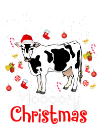 Moooory Christmas Cow Christmas Funny Santa Cow Xmas Dry Zone Grid Polo