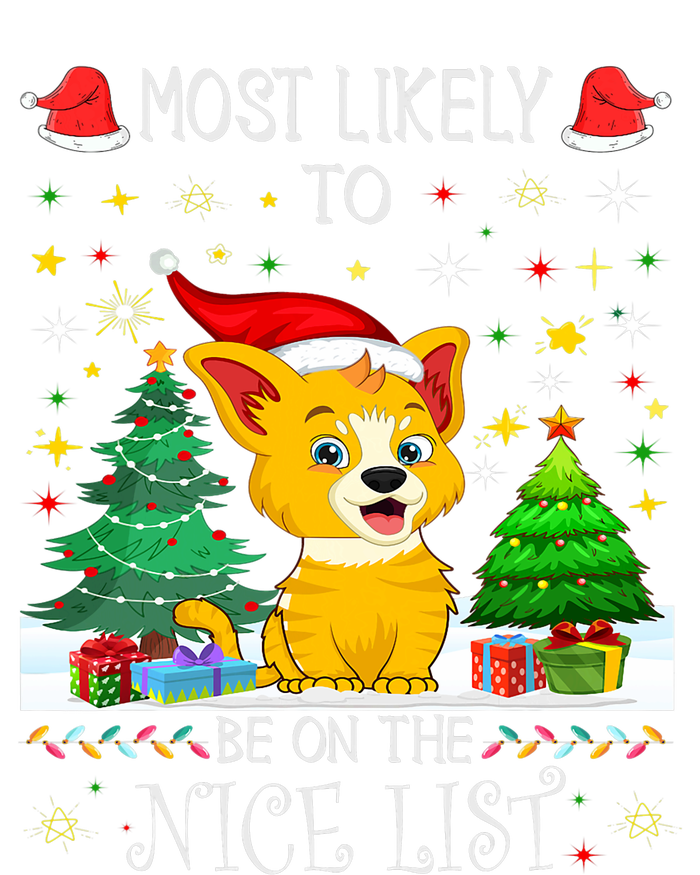 Most Likely To Be On The Nice List Funny Xmas Family Group Snapback Five-Panel Rope Hat