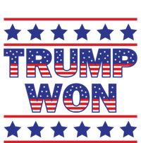 Trump Won American Flag Victory Triumph Election Winner 2024 T-Shirt