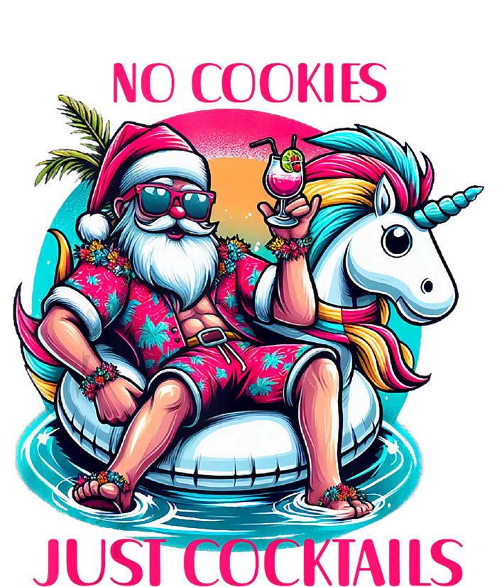 No Cookies Just Cocktails Funny Christmas In July Summer Tank Top T-Shirt