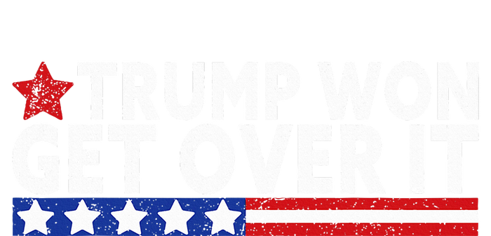 Trump Won Get Over It 2024 Flag Usa T-Shirt