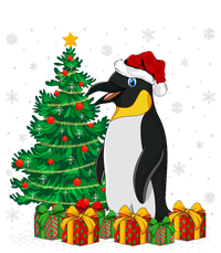 Penguin Xmas Tree Lighting Santa Penguin Christmas Women's T-Shirt