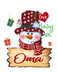 Personalized I Love Being Oma Snowman Grandma Xmas Long Sleeve T-Shirt