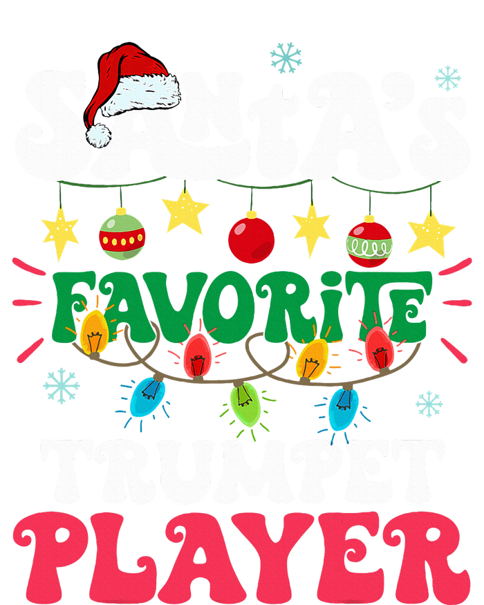 SantaS Favorite Trumpet Player Santa Hat Light Christmas T-Shirt