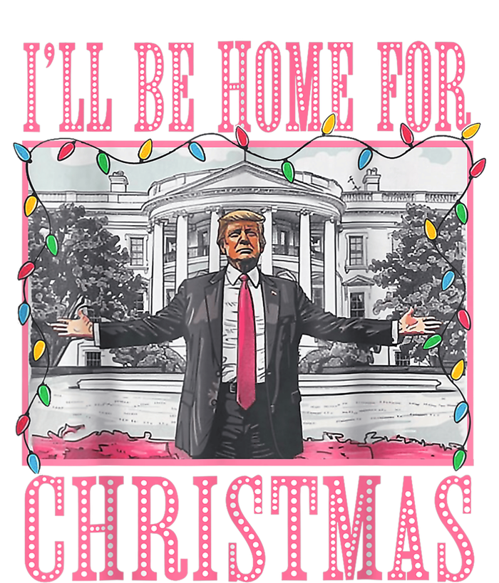 Ill Be Home For Christmas Santa Funny Trump Xmas Pajamas Long Sleeve Shirt