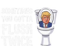 Funny Sometimes You Have To Flush Twice Trump Wool Snapback Cap