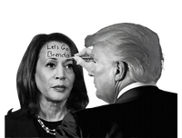 LetS Go Brenda Fun Trump Writes On Kamala HarrisS Forehead T-Shirt