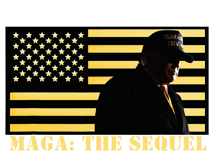 Maga The Sequel Trump 2024 Winner Second Term American Flag T-Shirt