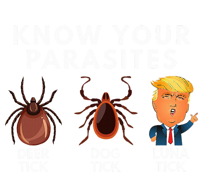 Know Your Parasites Deer Tick Dog Tick Luna Tick Anti Trump T-Shirt