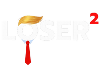 Loser Squared Anti Trump 2024 Nope Not Again Valucap Bio-Washed Visor