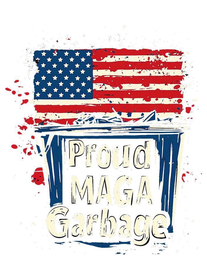 Proud Maga Garbage Patriotic Pro Trump Anti President Biden Short Acrylic Beanie