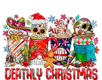 Deathly Christmas Sugar Skull And Coffee Cups Xmas Holiday T-Shirt