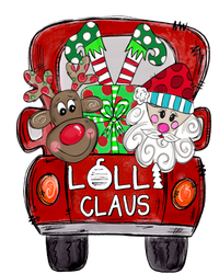 Lolli Claus Christmas Reindeer And Santa Claus Cute Gift T-Shirt