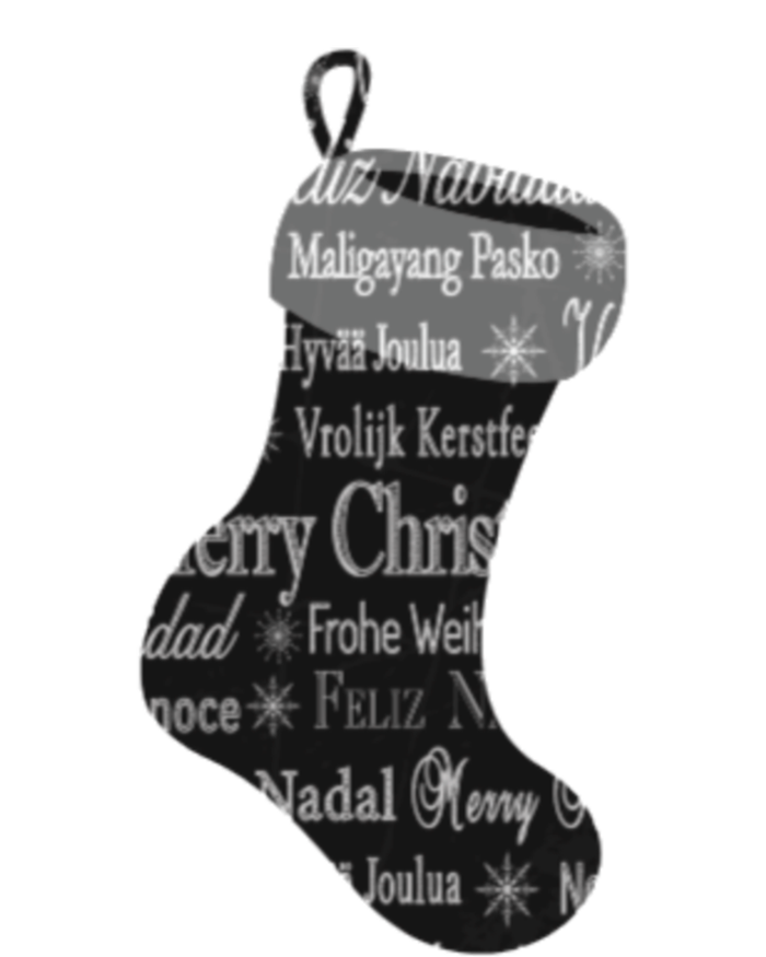 Merry Christmas Words World Languages Holiday Stocking Gift Cool Gift T-Shirt